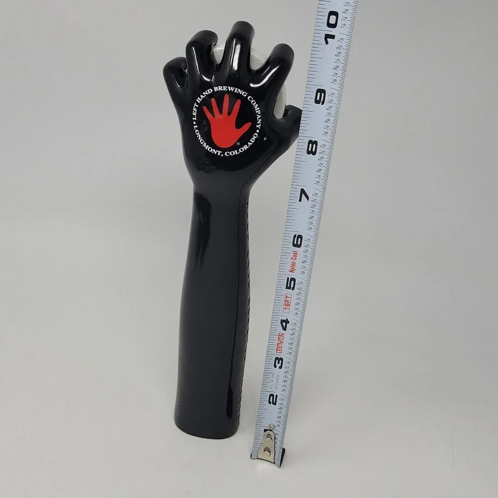 Left Hand Brewing Craft Beer Bar Tap Handle Kegerator Black Red 10